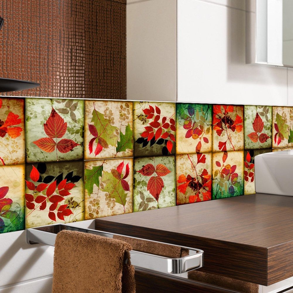 Transform Your Space with Removable Stair Wall Tile Stickers 24pcs Set
