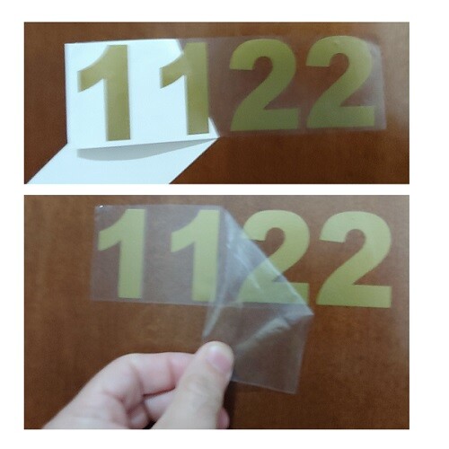 SET OF 3 CUSTOM PERSONALIZED VINYL MAILBOX NUMBERS SELF ADHESIVE DECAL,(Model 7)