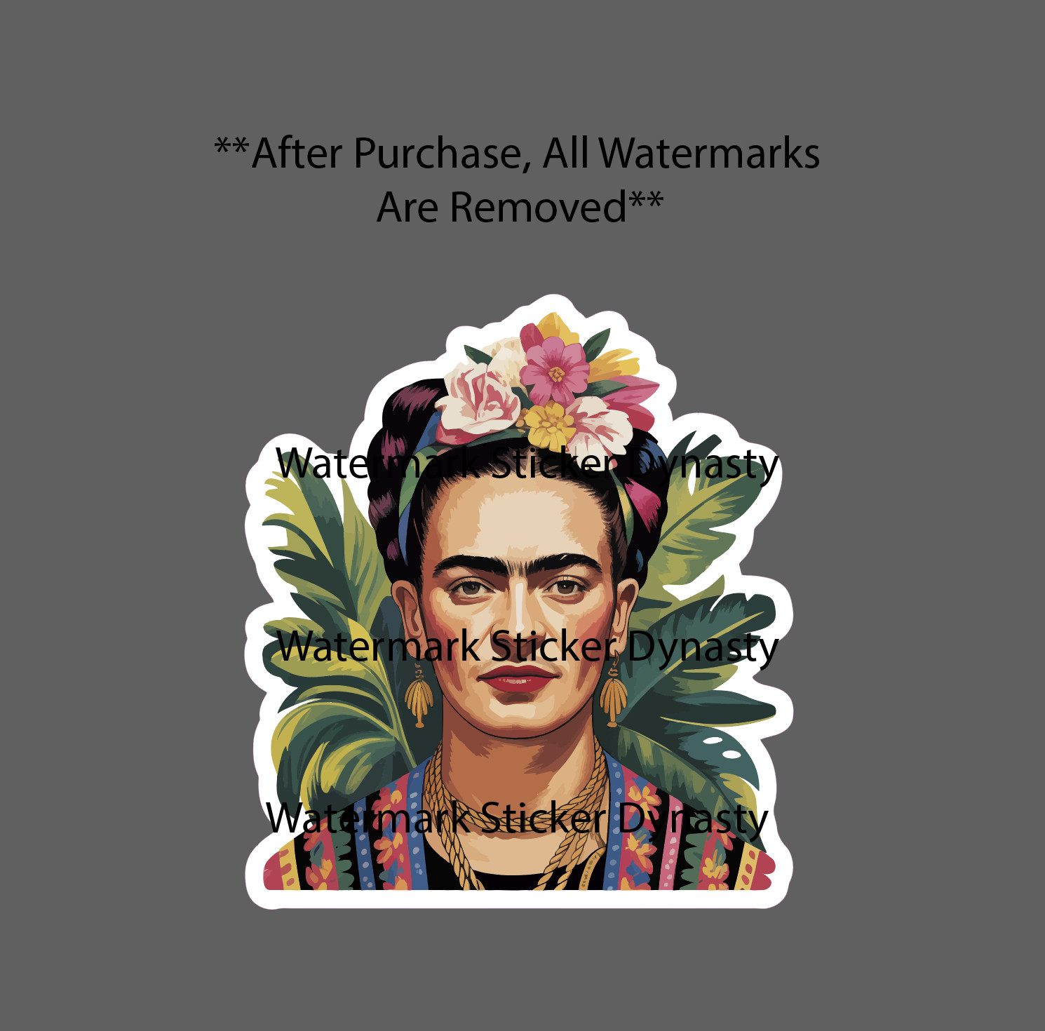 Frida Kahlo Sticker Waterproof Decal Art Artist Painter Painting Gift NEW