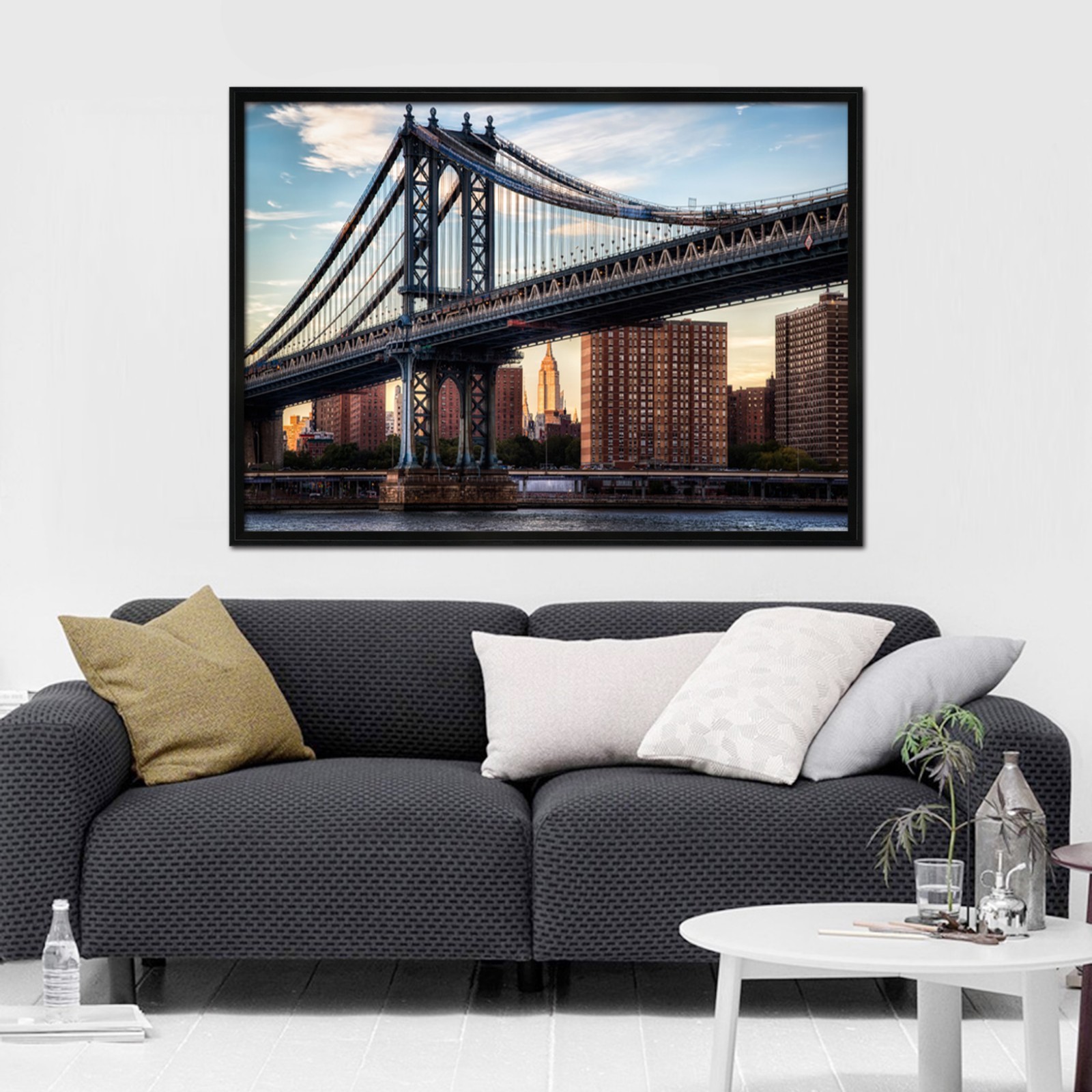 3D River Bridge 6 Framed Poster Home Decor Print Painting Art AJ WALLPAPER