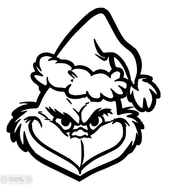 Grinch Face! Die Cut Decal Calendared Vinyl, Various colors and sizes!