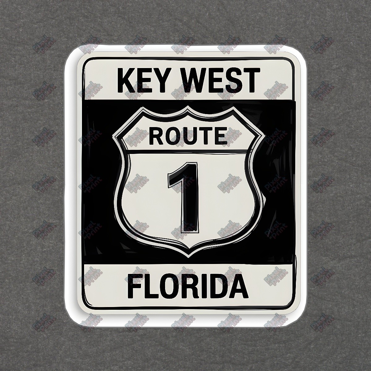 Vintage Key West Route 1 Sign Classic Florida Highway Decor Travel #8564