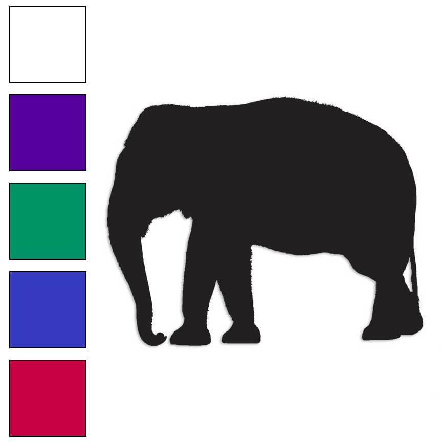 Elephant Mammoth Trunk, Vinyl Decal Sticker, Multiple Colors & Sizes #2797