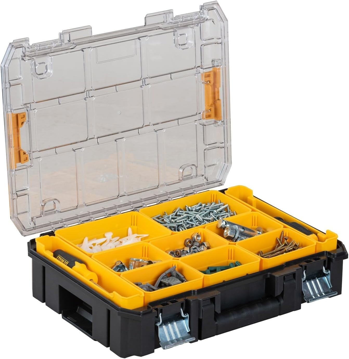 Tool Organizer, Small Parts and Screw Organizer Tool Box with Removable Compart