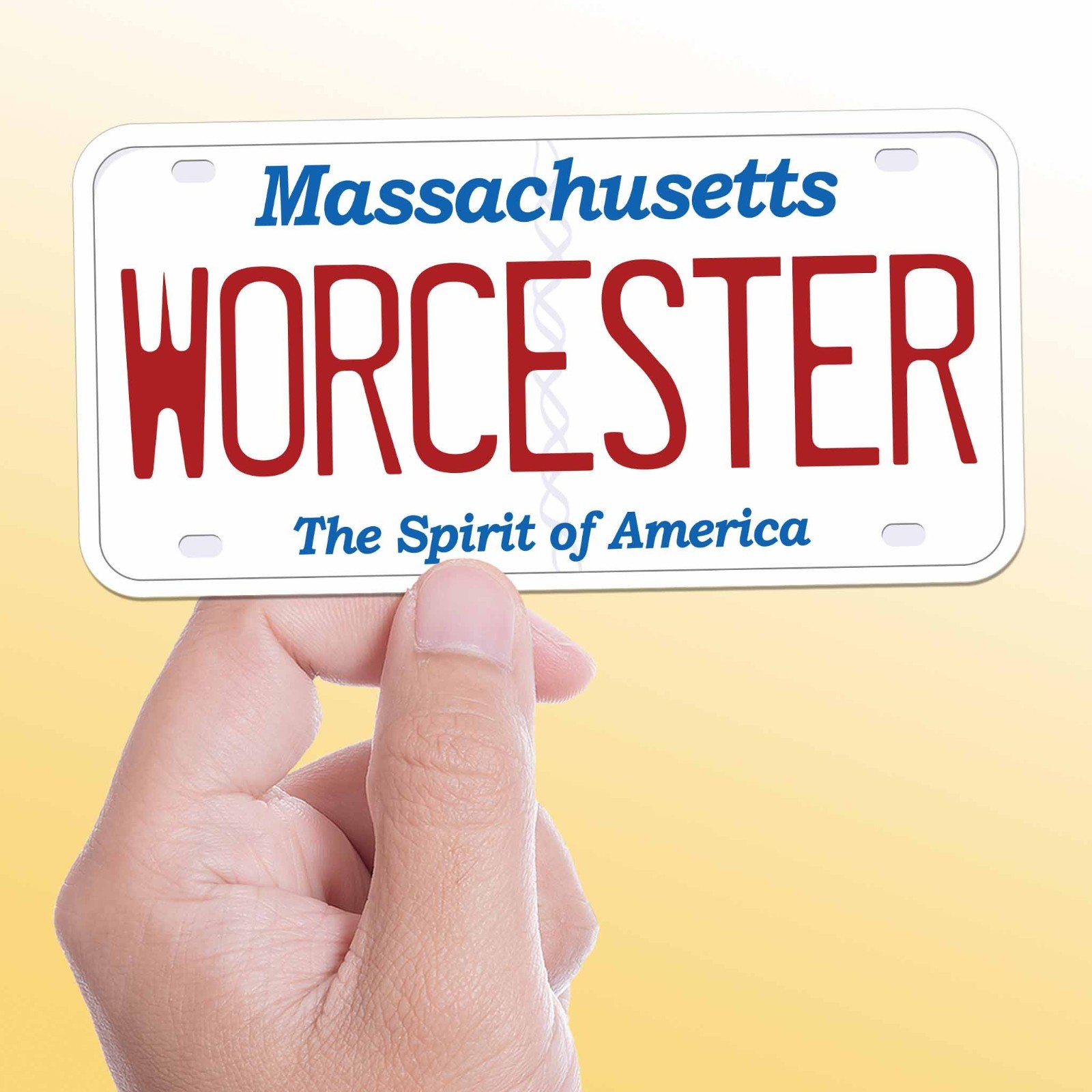 Massachusetts License Plate Bumper Stickers – Choose Your MA Decal for Laptop