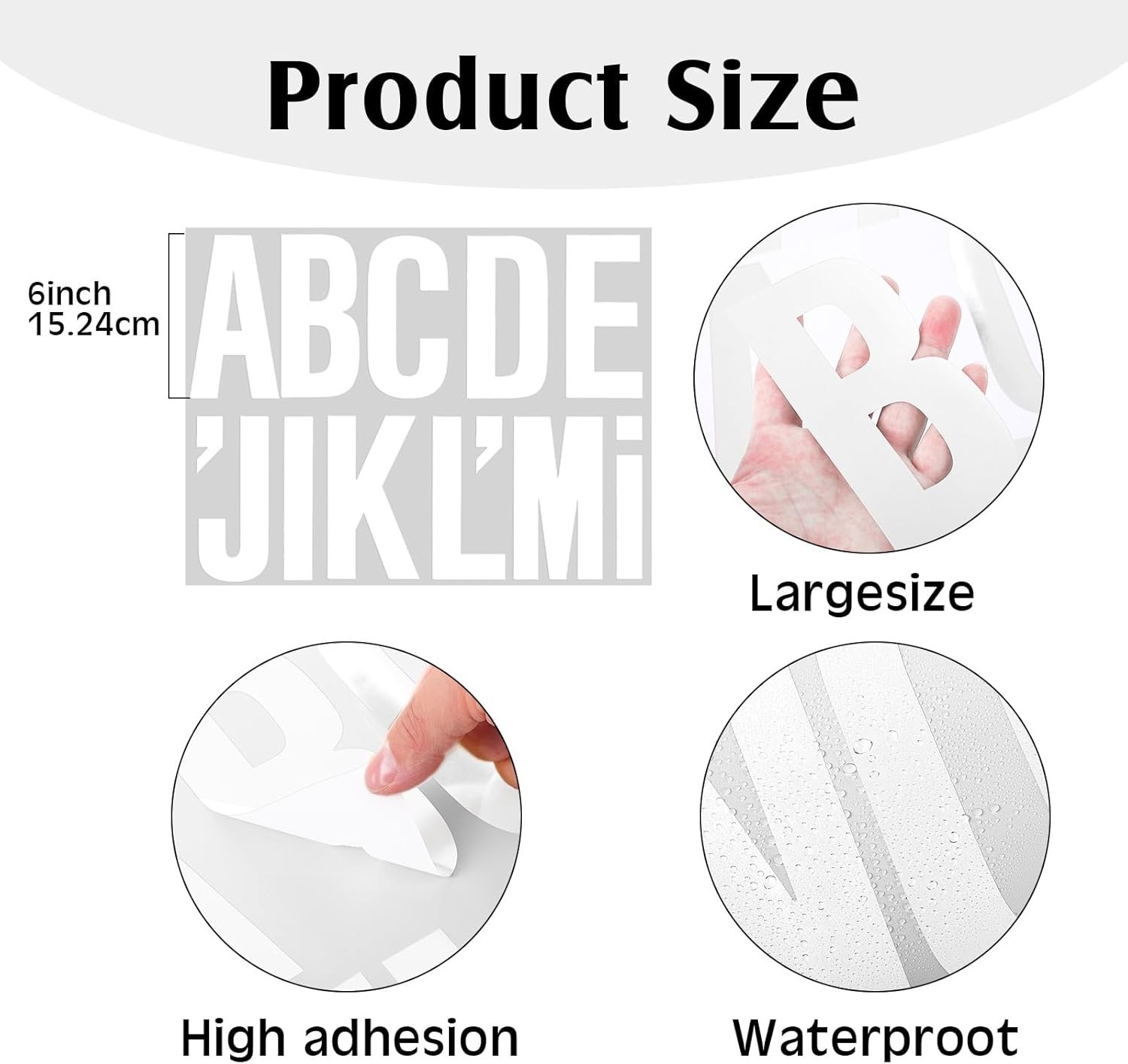 8 Sheets Self Adhesive Vinyl Letters Numbers Kit, Mailbox Numbers Sticker for…