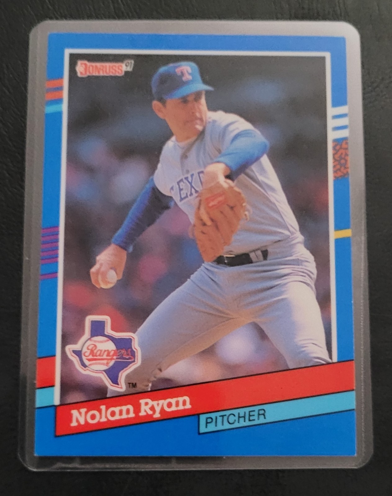 Nolan Ryan Baseball Card HOF Fridge/Locker/Cabinet Laminated Magnet Strike outs!