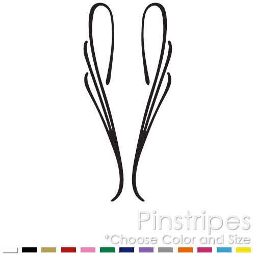 PINSTRIPE SET CHOPPER BIKE FENDER TANK CAR WINDOW VINYL DECAL STICKER (PS-20)