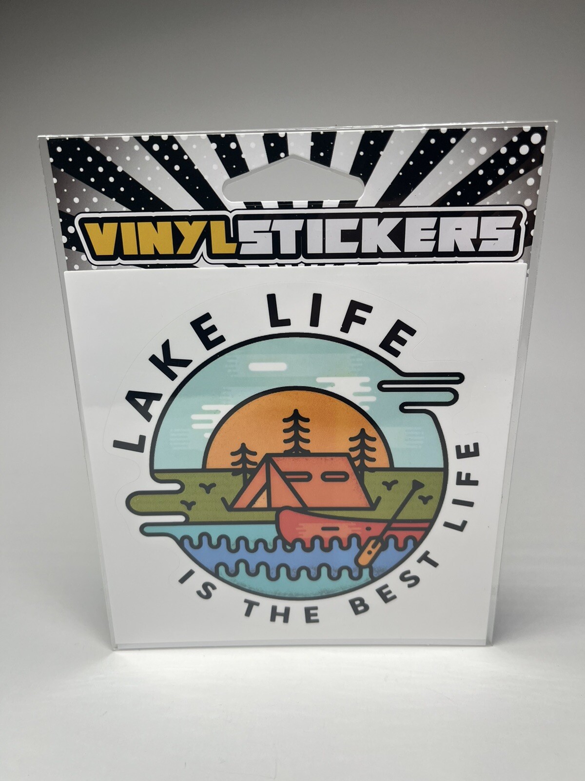 LAKE LIFE IS THE BEST LIFE – Vinyl Sticker – 4.25in x 4.25in