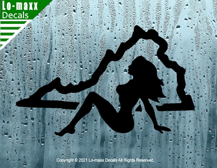 Virginia Mudflap Girl Original Art Superior Quality Die Cut Vinyl Decal