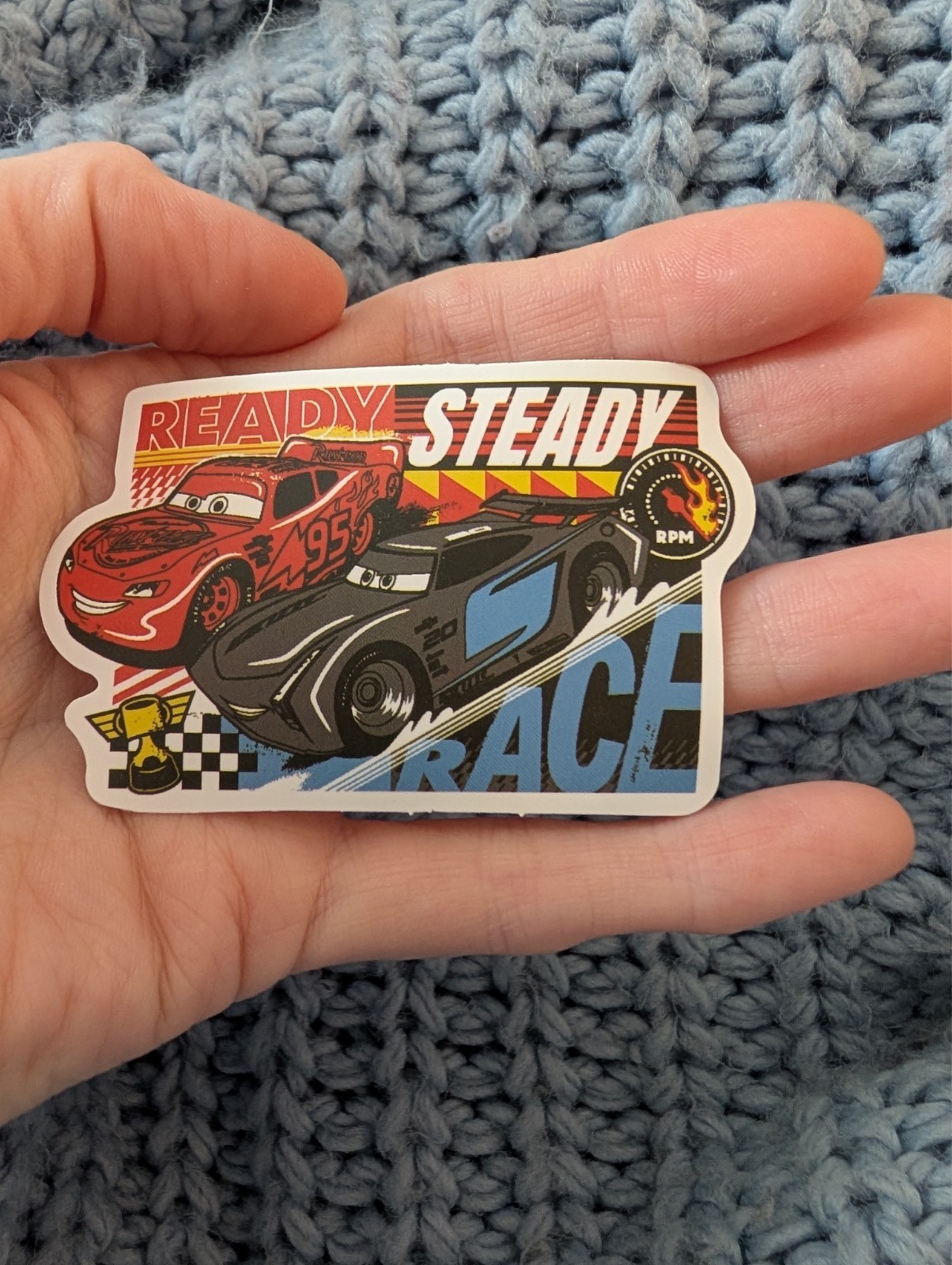 Cars, Pixar, Sticker, Disney, Lightning McQueen, Mater, Sally, Doc Hudson