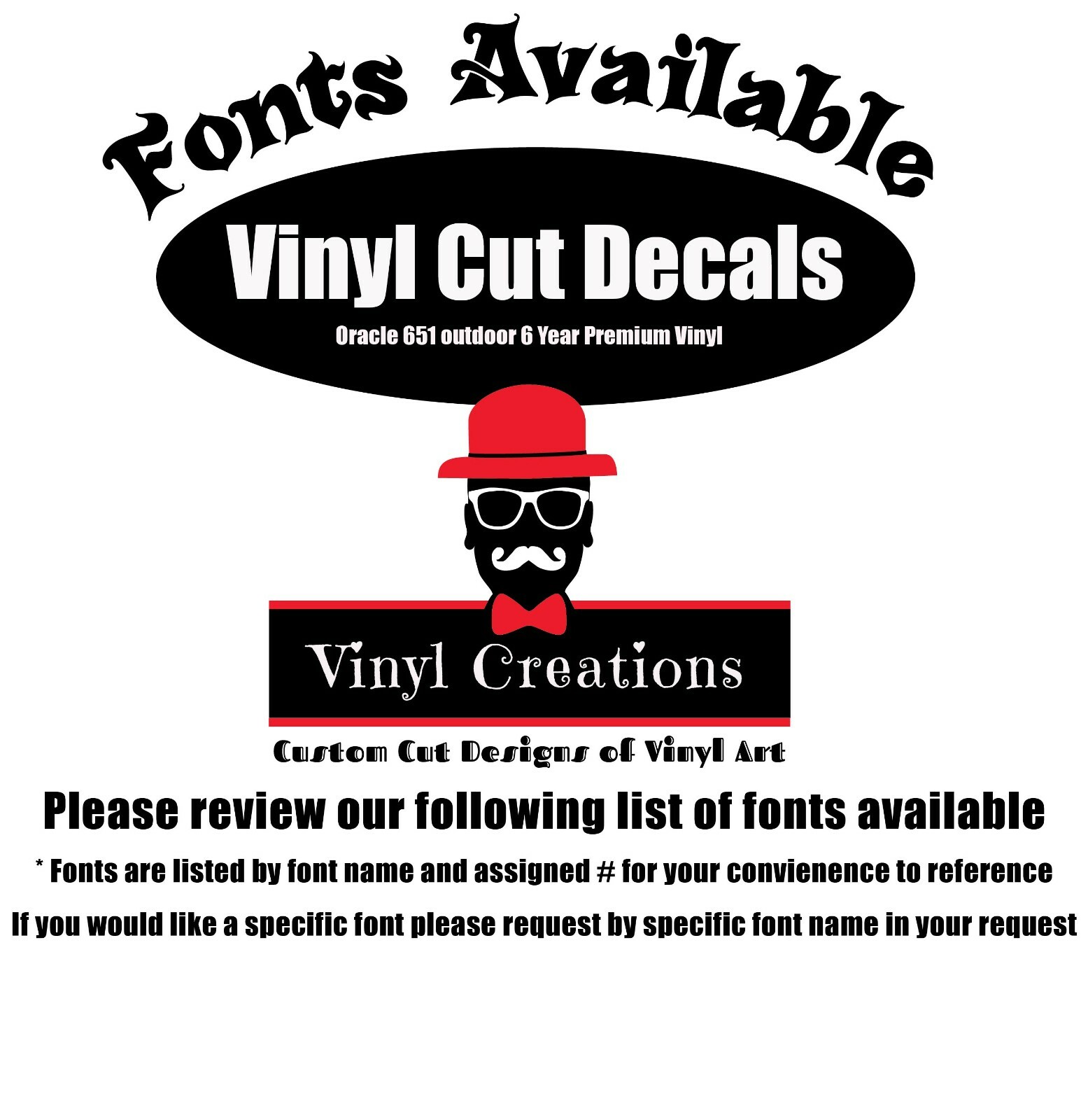 2.5"- 4" Custom Vinyl Text Phrase/Lettering Decal window Car Mailbox Craft