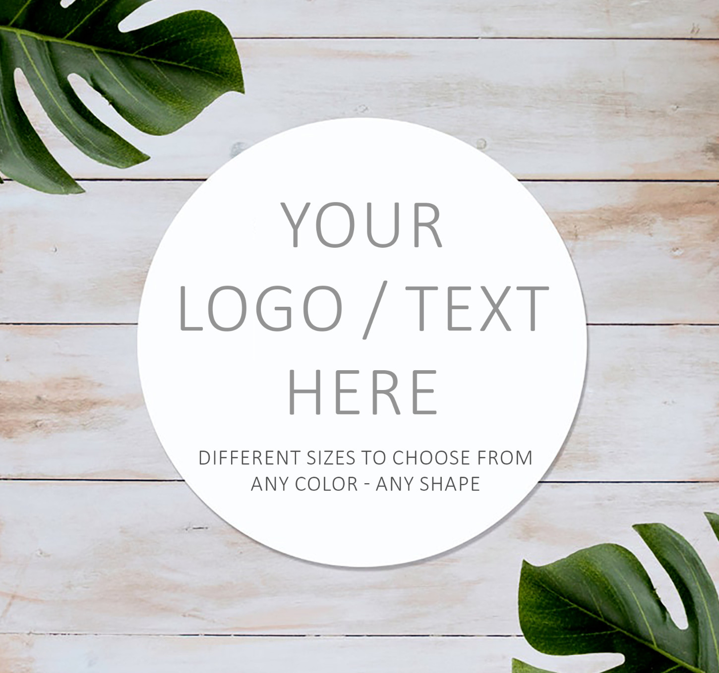 Custom Round Stickers | 1.0 TO 6.0 Inch Custom Personalized Business Logo Labels