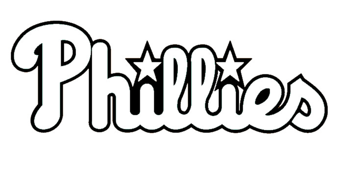 Vinyl Decal Car Truck Sticker Wall Baseball MLB – Philadelphia Phillies Logo v4