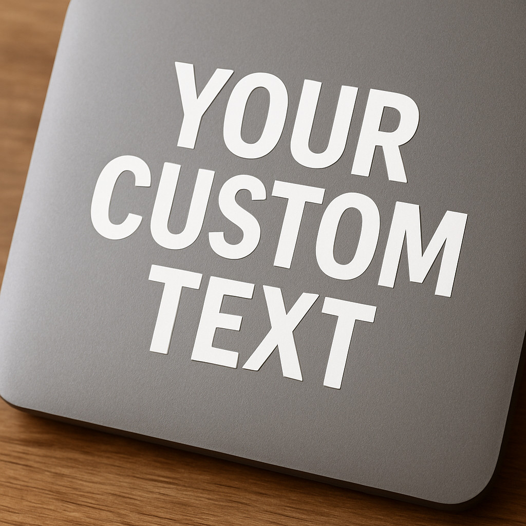 Custom Vinyl Lettering Decal – Your Text – Car Truck Laptop Window Sticker 2"–12