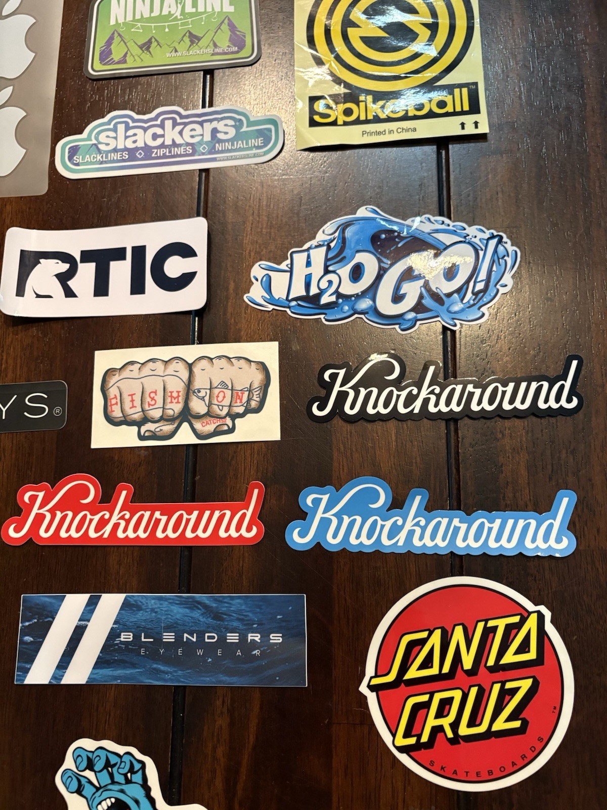 Set of 20 Brand Stickers (Apple, RTIC, Blenders, Knockaround, Santa Cruz, etc)