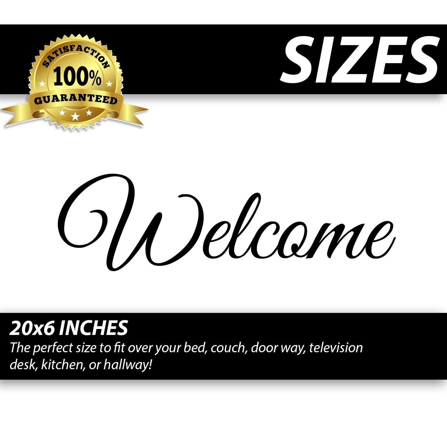 Welcome Wall Decal for Door Family Quote Removable Vinyl Wall Art Home Office