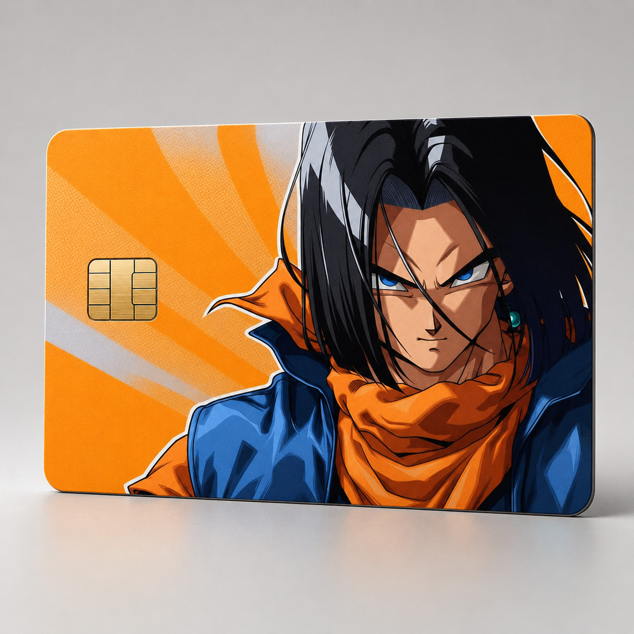 Android 17's Unyielding Focus Dragon Ball Z Debit Card Credit Card Skin