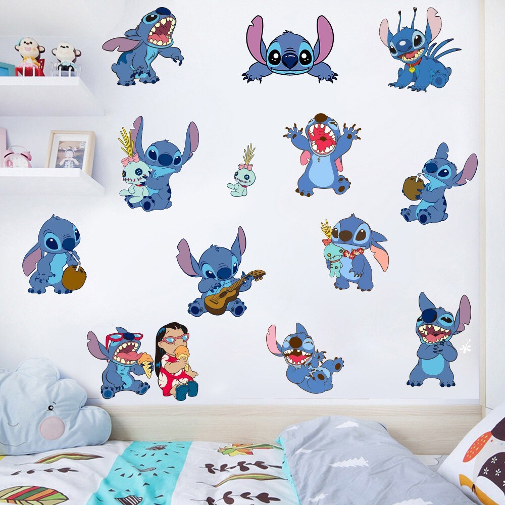 STITCH Kids Nursery Wall Stickers Bedroom Decal Art Vinyl Decals 20 Styles