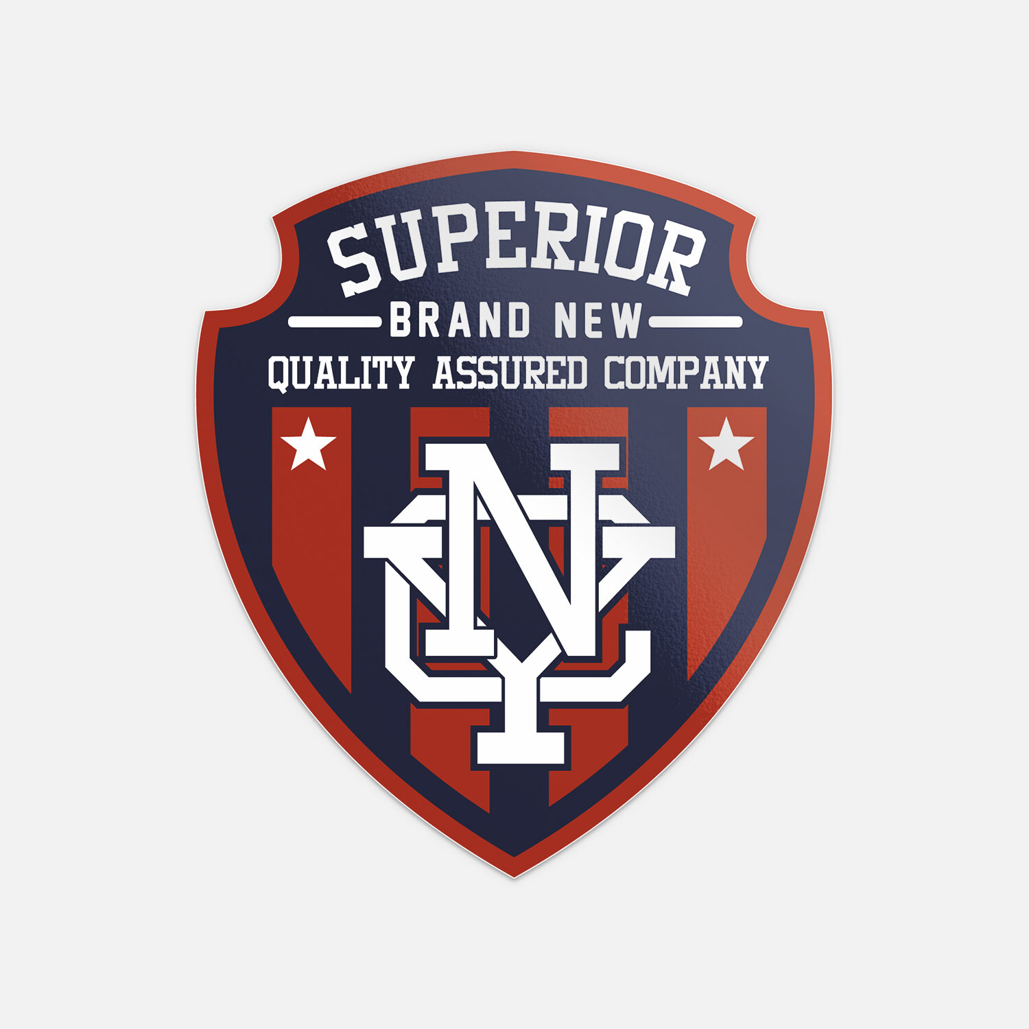 Superior New Quality Assured Company Badge Label Vinyl Sticker Decal