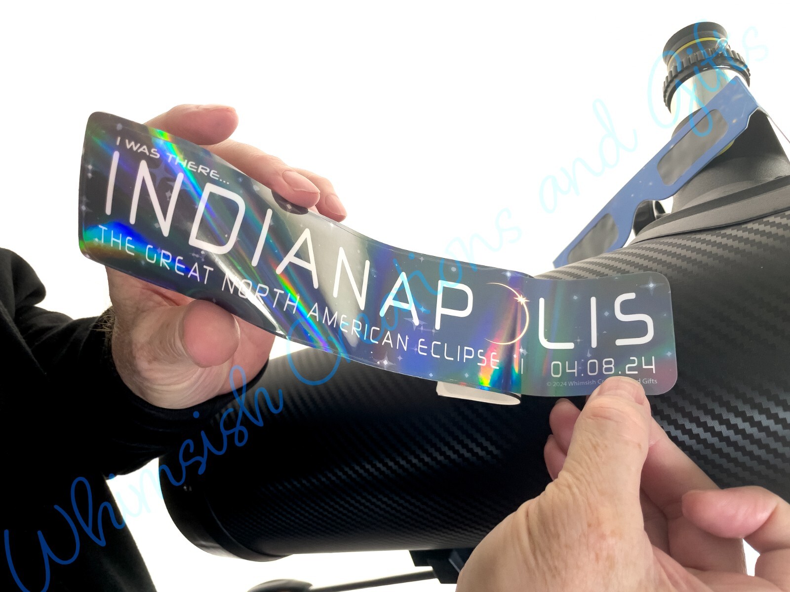 Eclipse 2024 Commemorative Indianapolis Holographic Vinyl Sticker Sheet