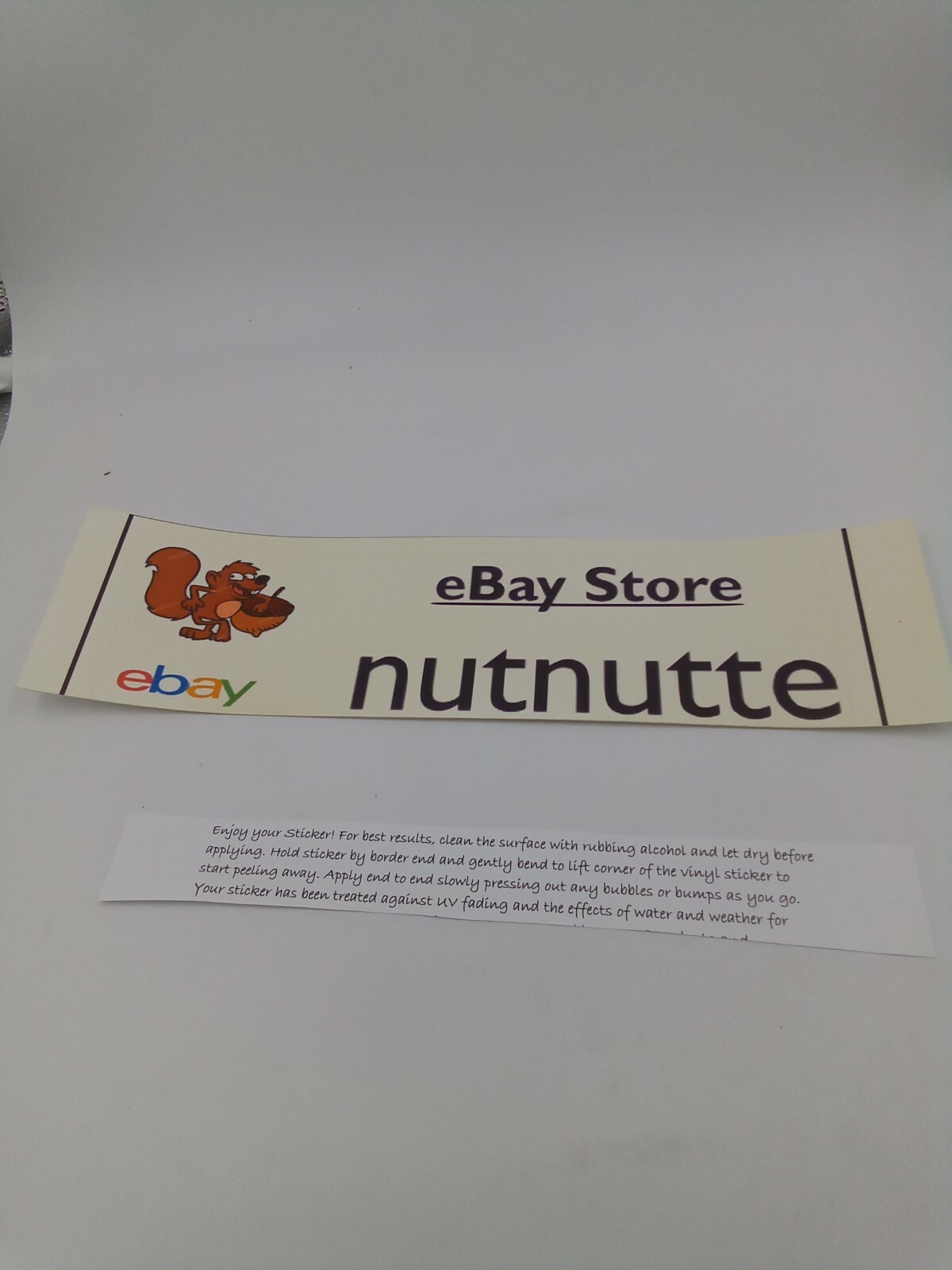 Bumper stickers That Says Ebay Store nutnutte New