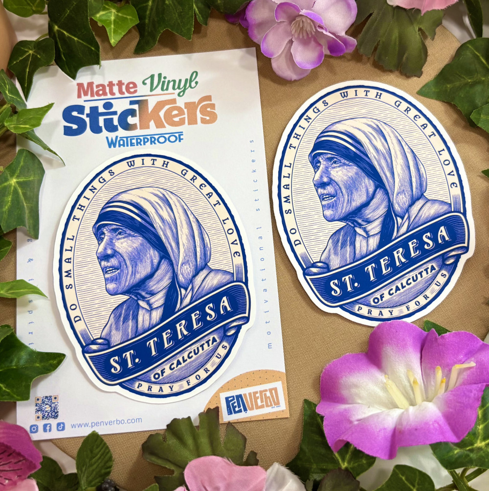 St. Teresa Quote Sticker | Saint Quote | Religious Sticker | SQ442