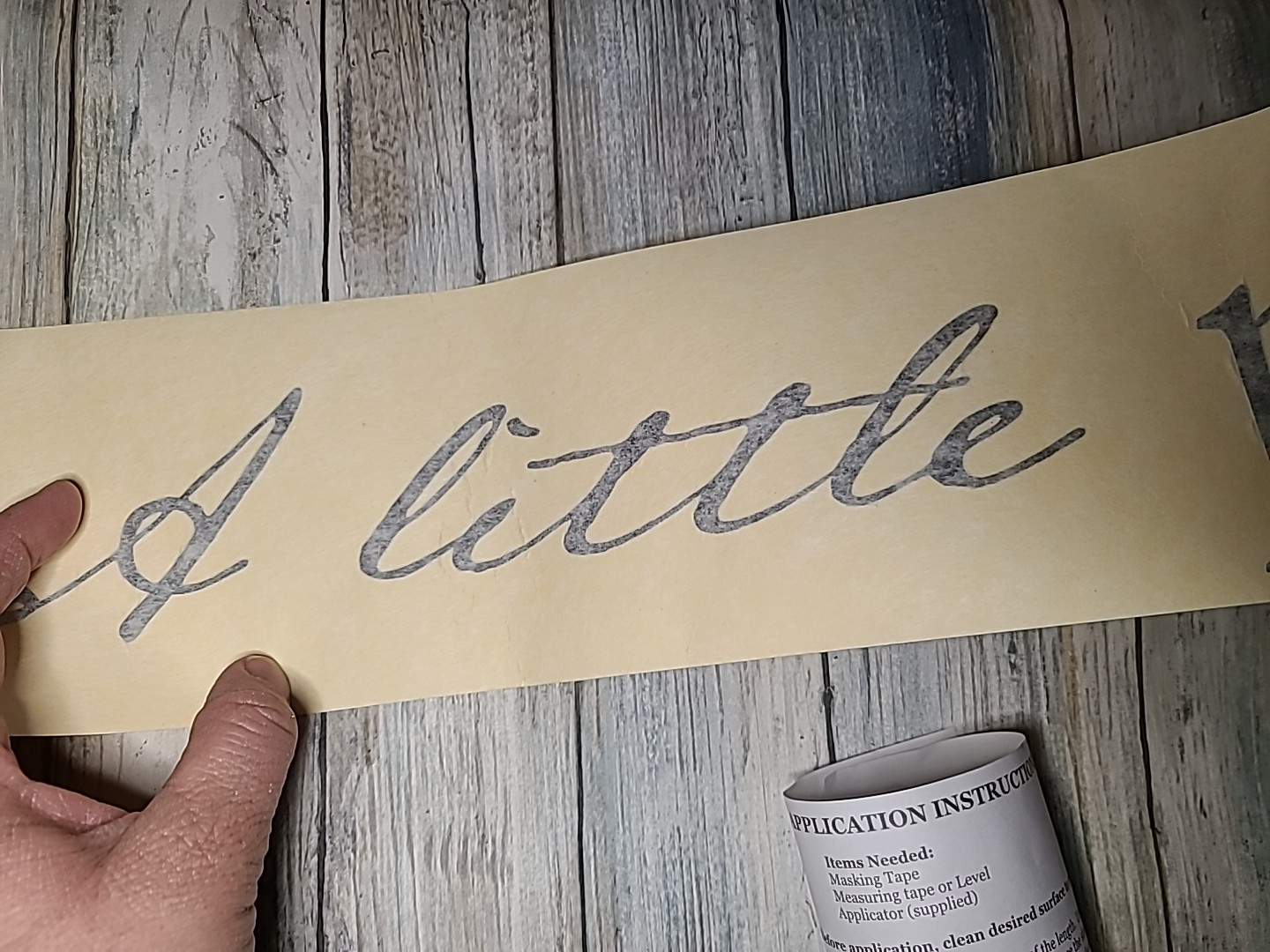 DCWV Home Removable Vinyl Wall Lettering NOB "A little laugh A little promise ..