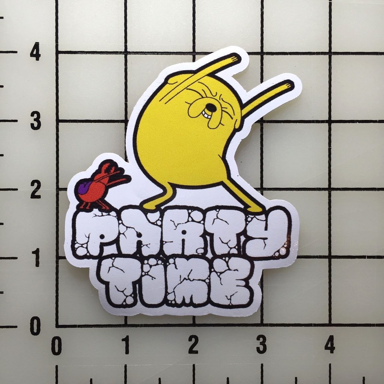 Adventure Time Party Time 4" Wide Vinyl Decal Sticker BOGO
