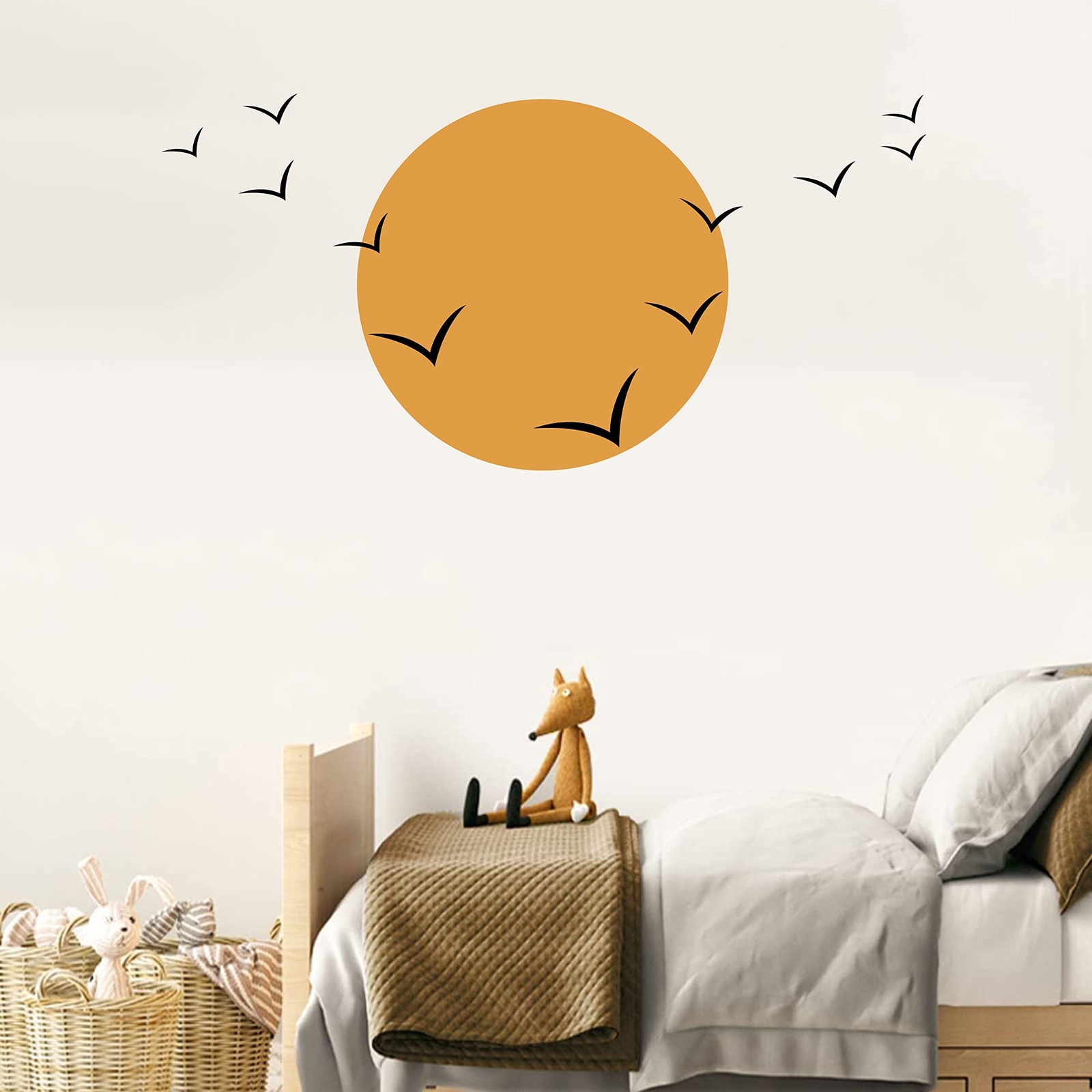 Birds and Sun Wall Decal Minimalist Wall Art Modern Wall Stickers for Living …