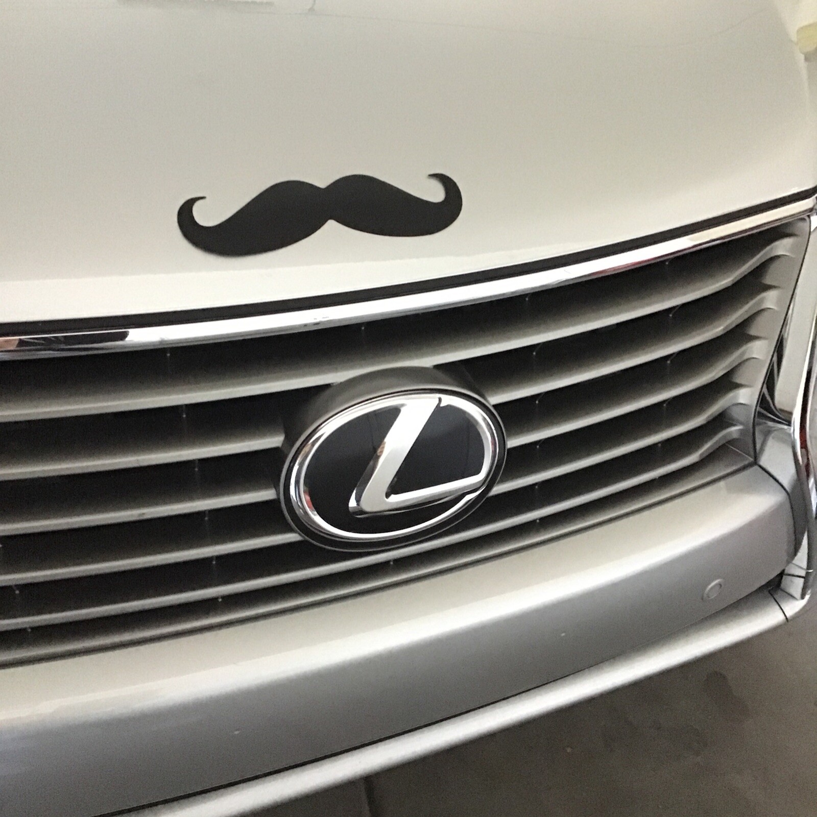 Mustache Decal Sticker 7.75" / 16" OR 24" For Car / Room / Party St-72