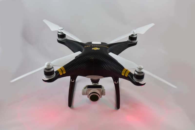 DJI Phantom 4 PRO / 4 COMPLETE Body Wrap Kit 3M Scotchprint USA – Carbon Fiber