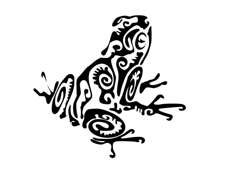TRIBAL TREE FROG Vinyl Decal Car Wall Window Sticker CHOOSE SIZE COLOR