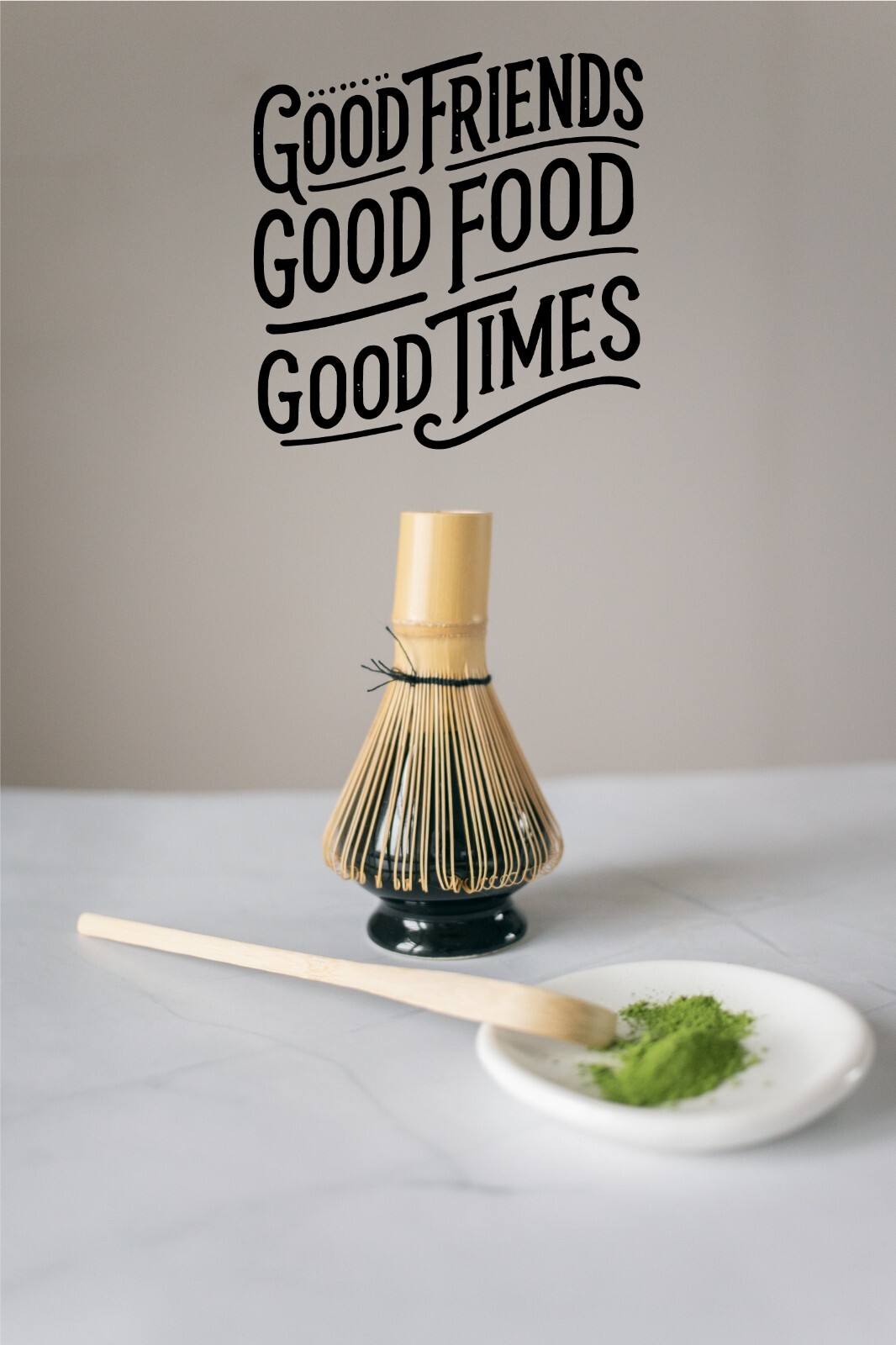 Good Friends Good Food Good Times Wall Decal Stylish Vinyl Sticker for Kitchen