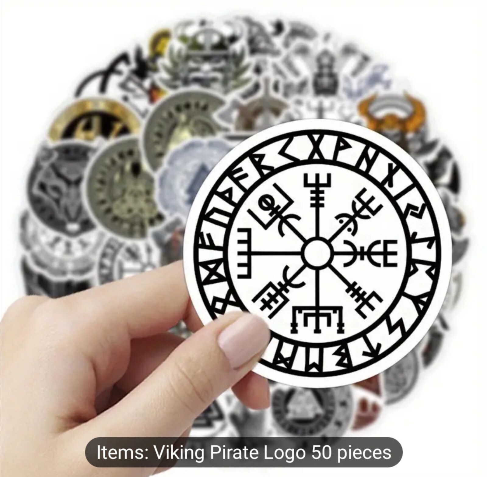 10 PCS Viking Old Norse Celtic Pagan Runic Totem Stickers 3 BRAND NEW