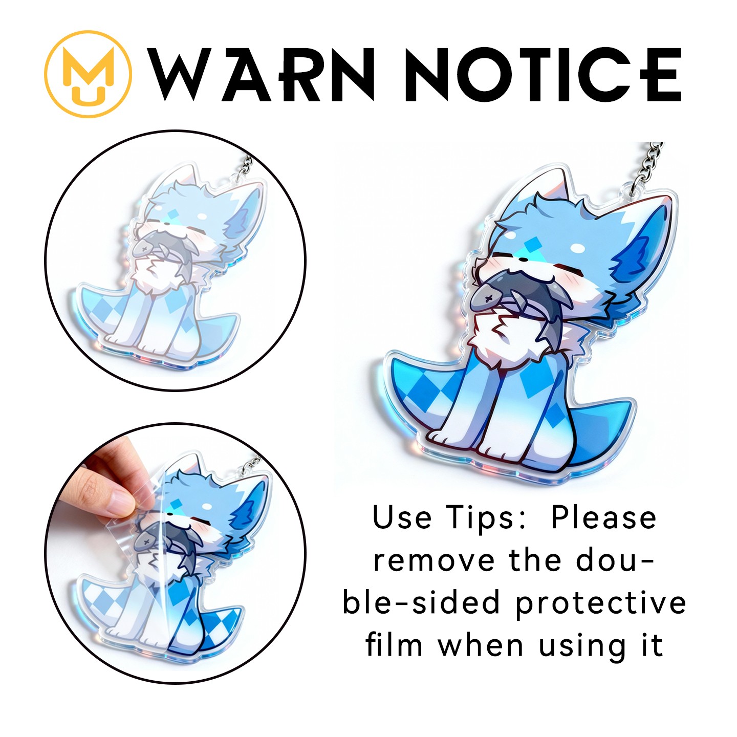 10/20PCS Anime Keychain Blind Box Acrylic Charms Random Mix Durable Cool Gift