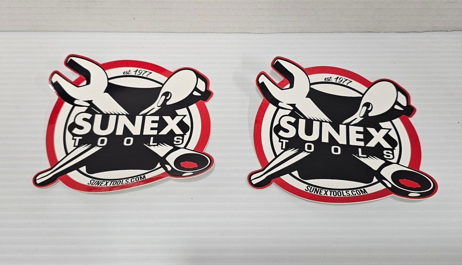 Sunex Tools 5 Inch Sticker Decal Lot Of 2