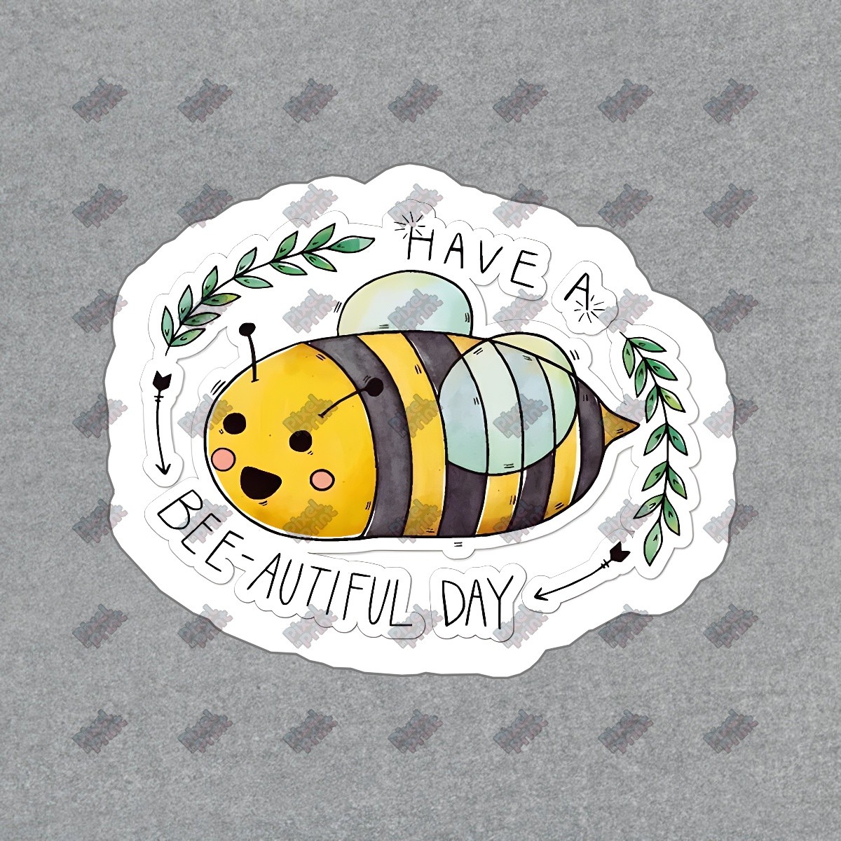 Cute Bee Vinyl Sticker Have a Bee autiful Day Decal for Laptops, #538620