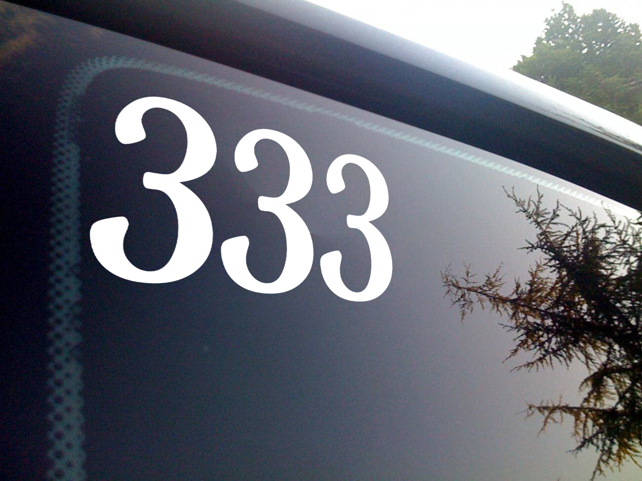 333 Angel Number Vinyl Decal – Support Encouragement Numerology Die Cut Sticker