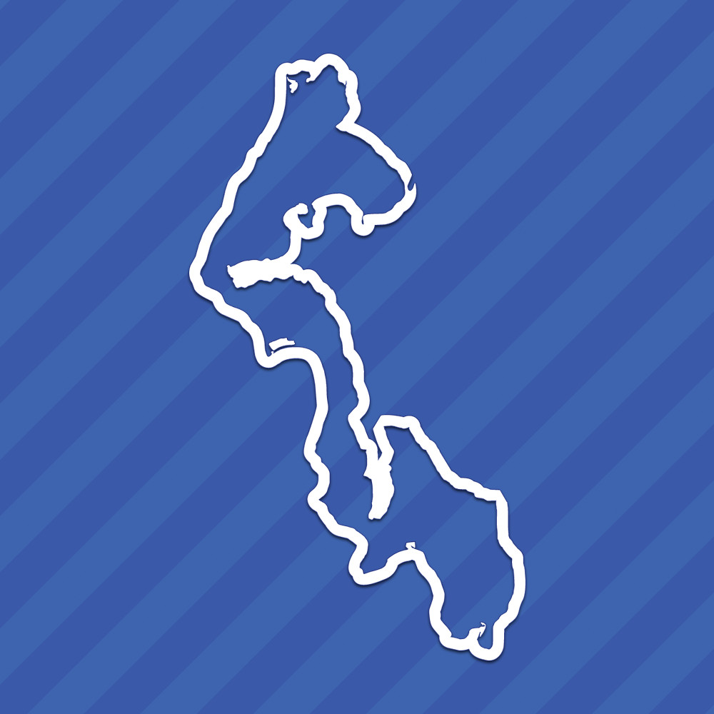 Whidbey Island Outline Vinyl Decal Sticker