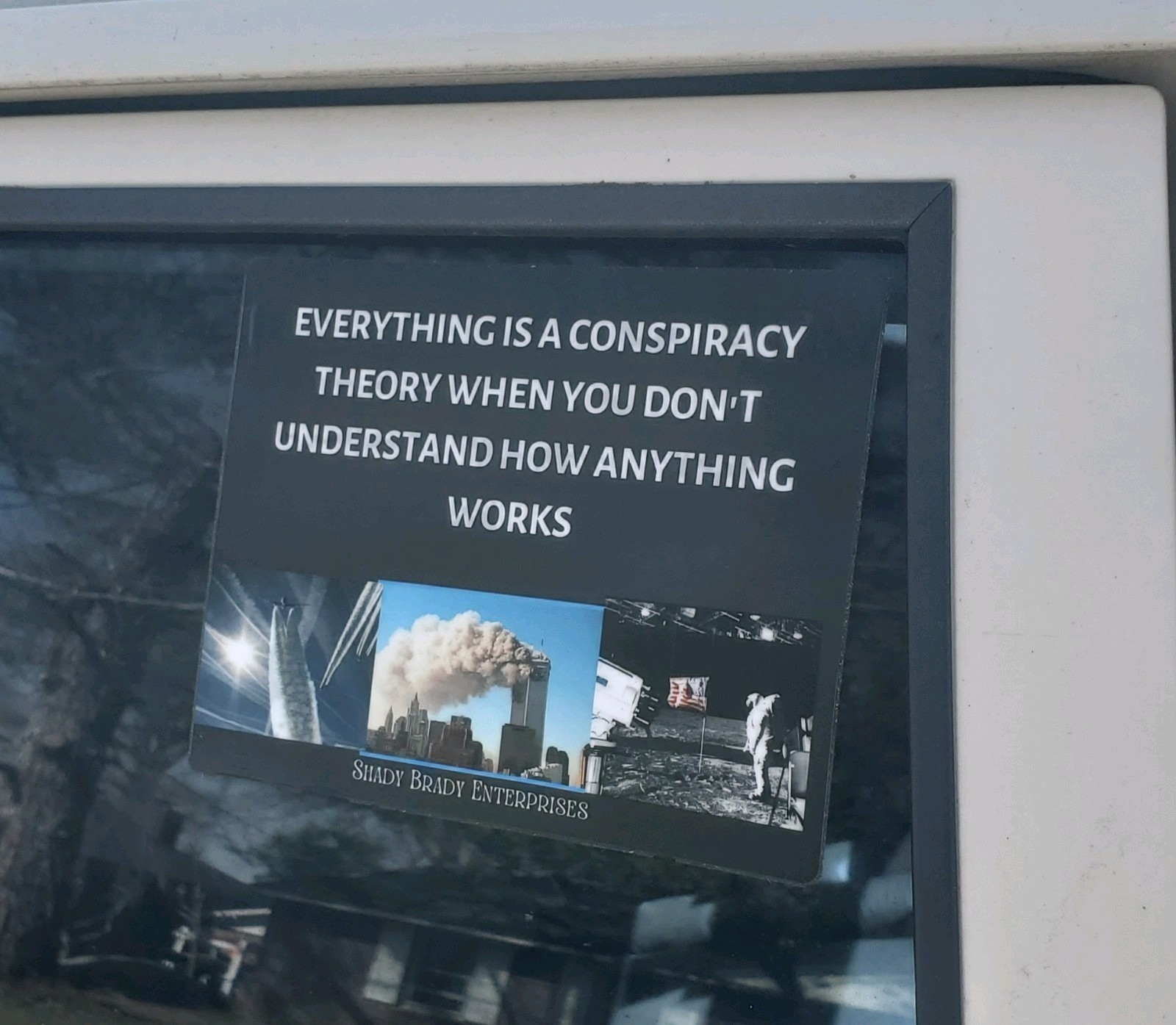 Conspiracy Theorist Stickers HUGE 6×6" Design *5* Year Warranty Made in USA 🇺🇸