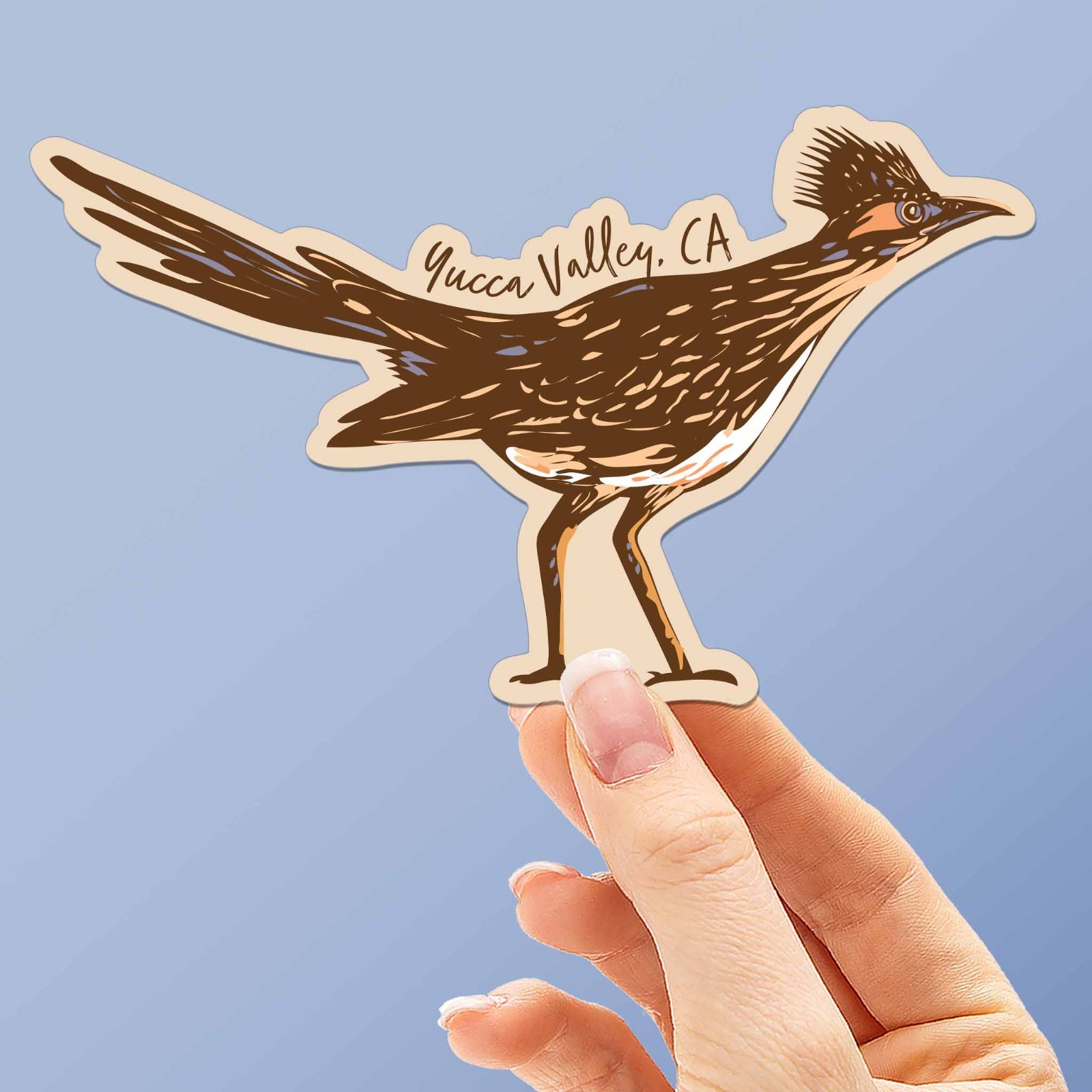 Yucca Valley Roadrunner Sticker – Southern California Bird Decal for Laptop