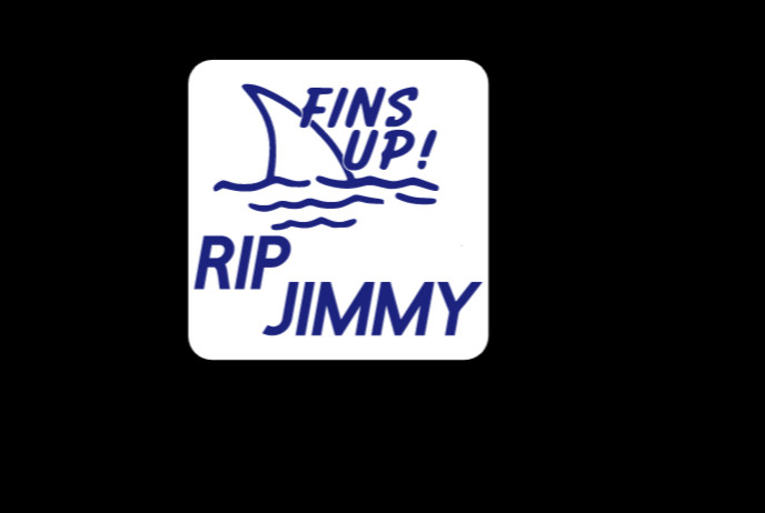 New Fins Up RIP Jimmy Buffett Margaritaville Parrot Head Vinyl Decal Sticker 3"