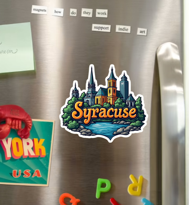Syracuse New York Magnet or Sticker