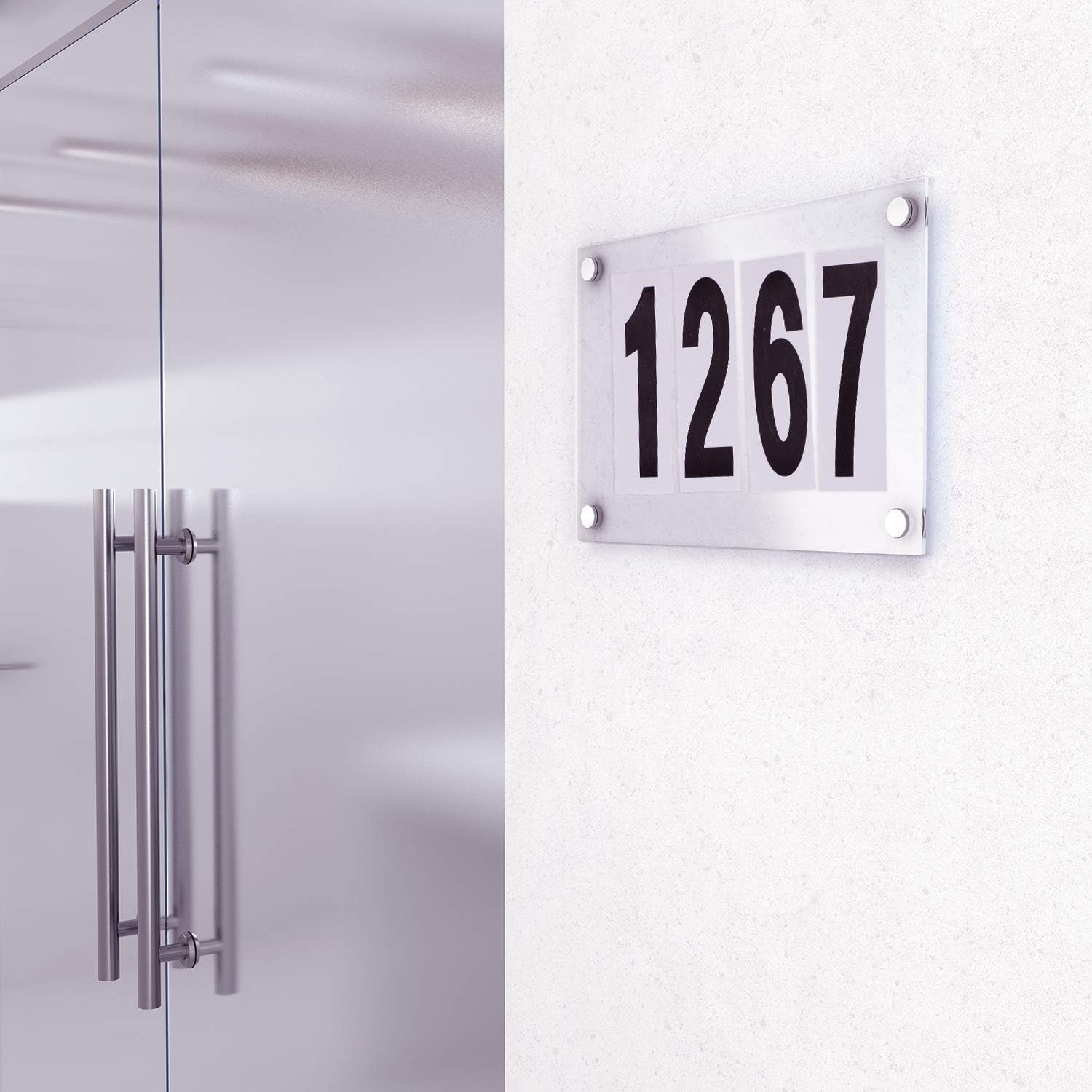 Versatile Waterproof Address Decals – 240 Reflective Vinyl Number Stickers