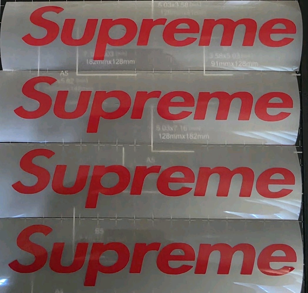Supreme set of 4 Vinyl Decal Sticker 2×8 Inches For Any Surface 8/2