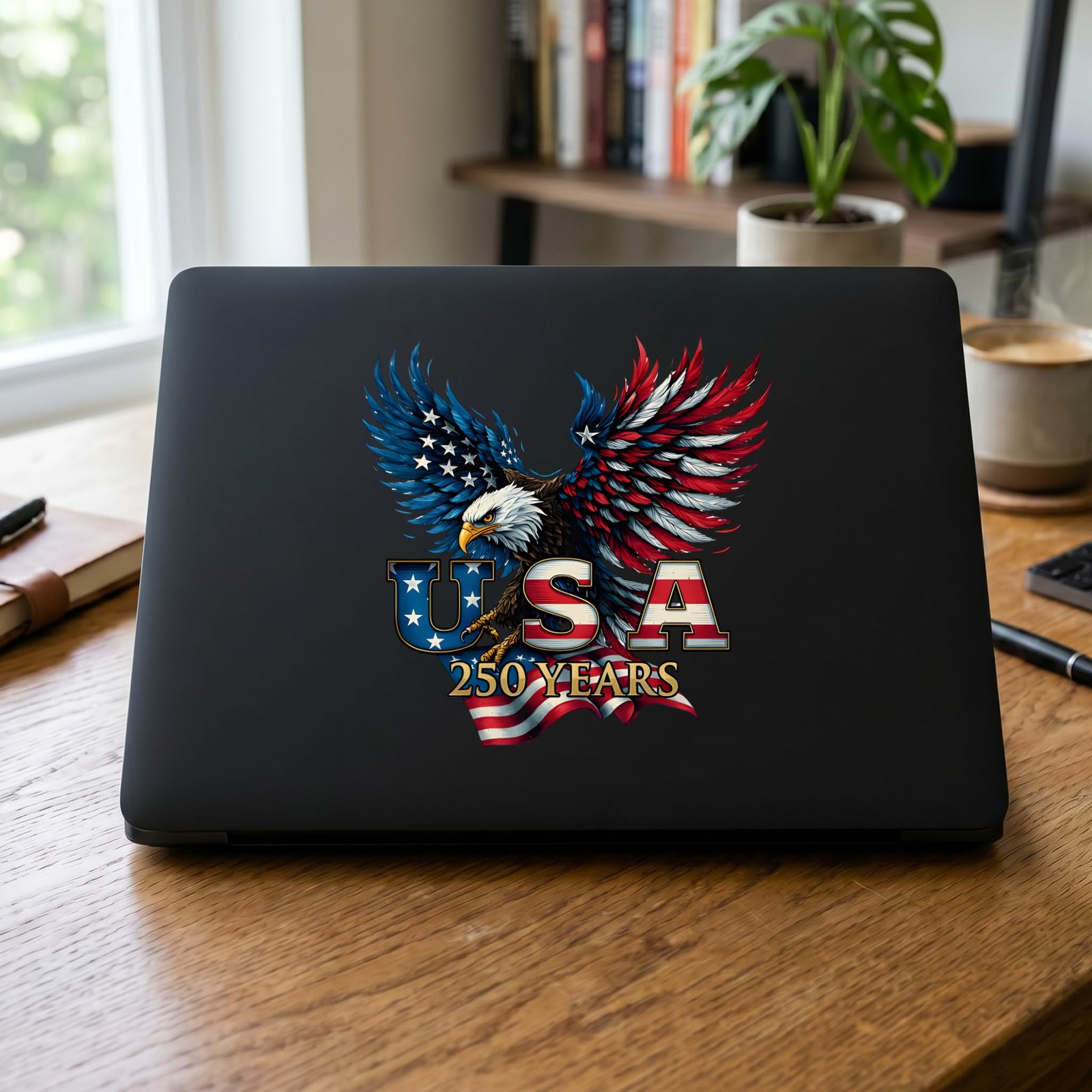 2pcs USA 250th Anniversary Merchandise – Patriotic 1776-2026 Vinyl Car Decals…