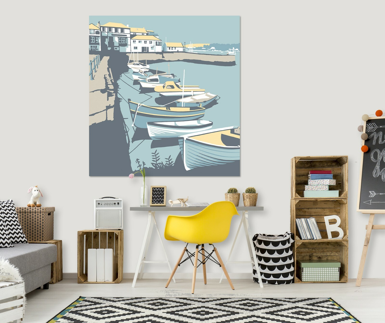 3D City Ferry ZHU001 Wall Stickers Wall Murals Wallpaper Steve Read Amy