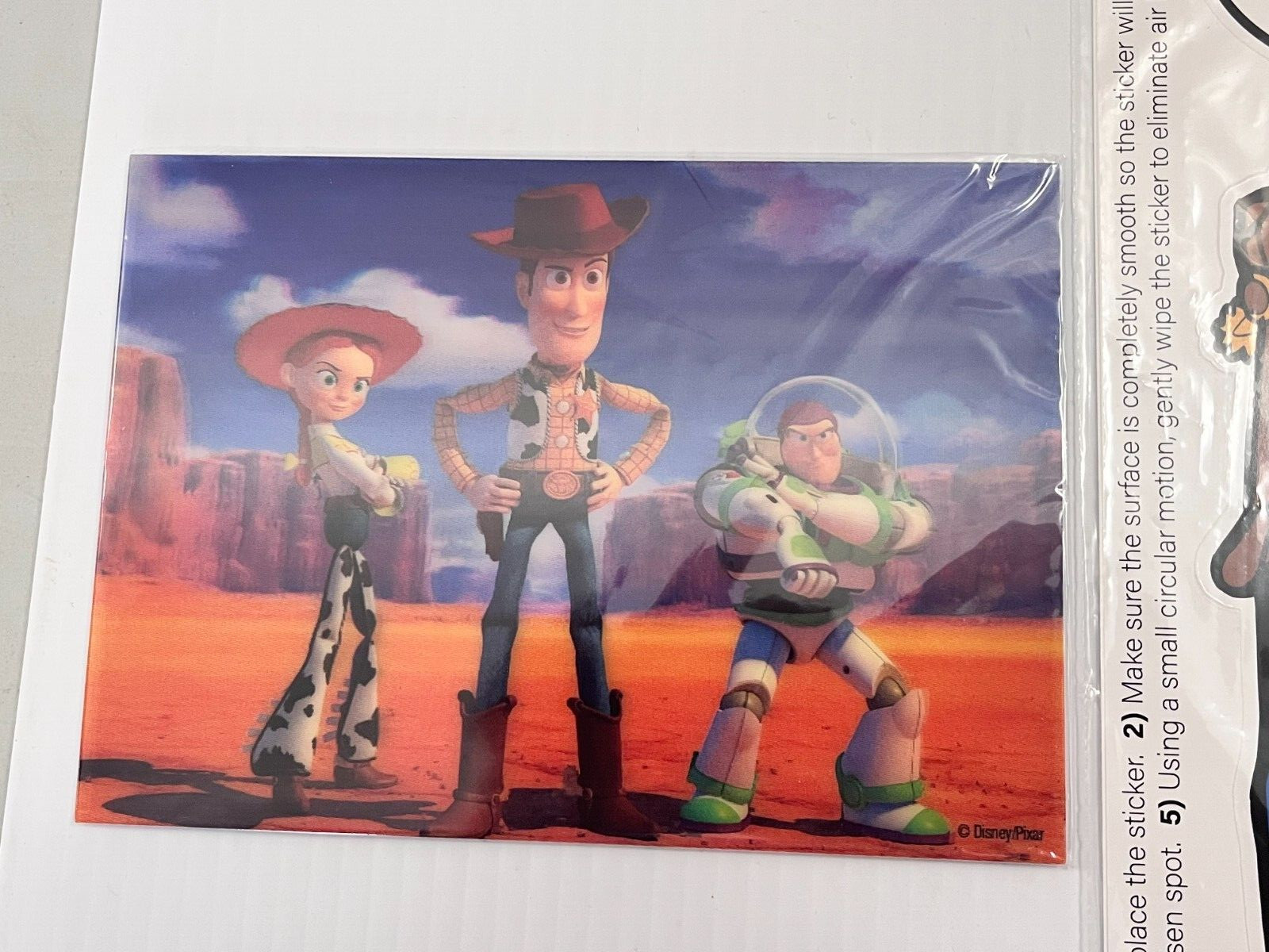 LOT 4 TOY STORY BEDROOM DECOR ART PICTURES DISNEY DECALS REUSABLE STRAWS