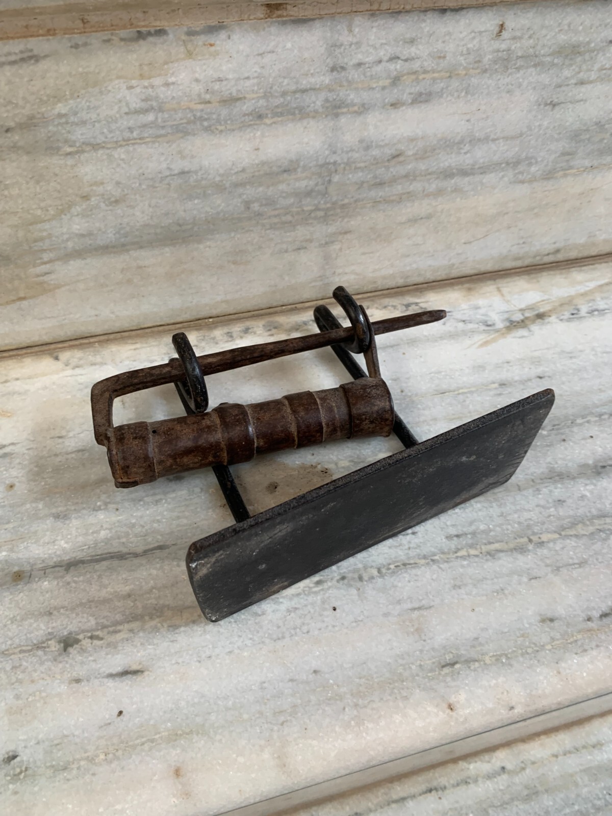 Global Views A Chores Antique Lock & Without Key on Stand home Decor